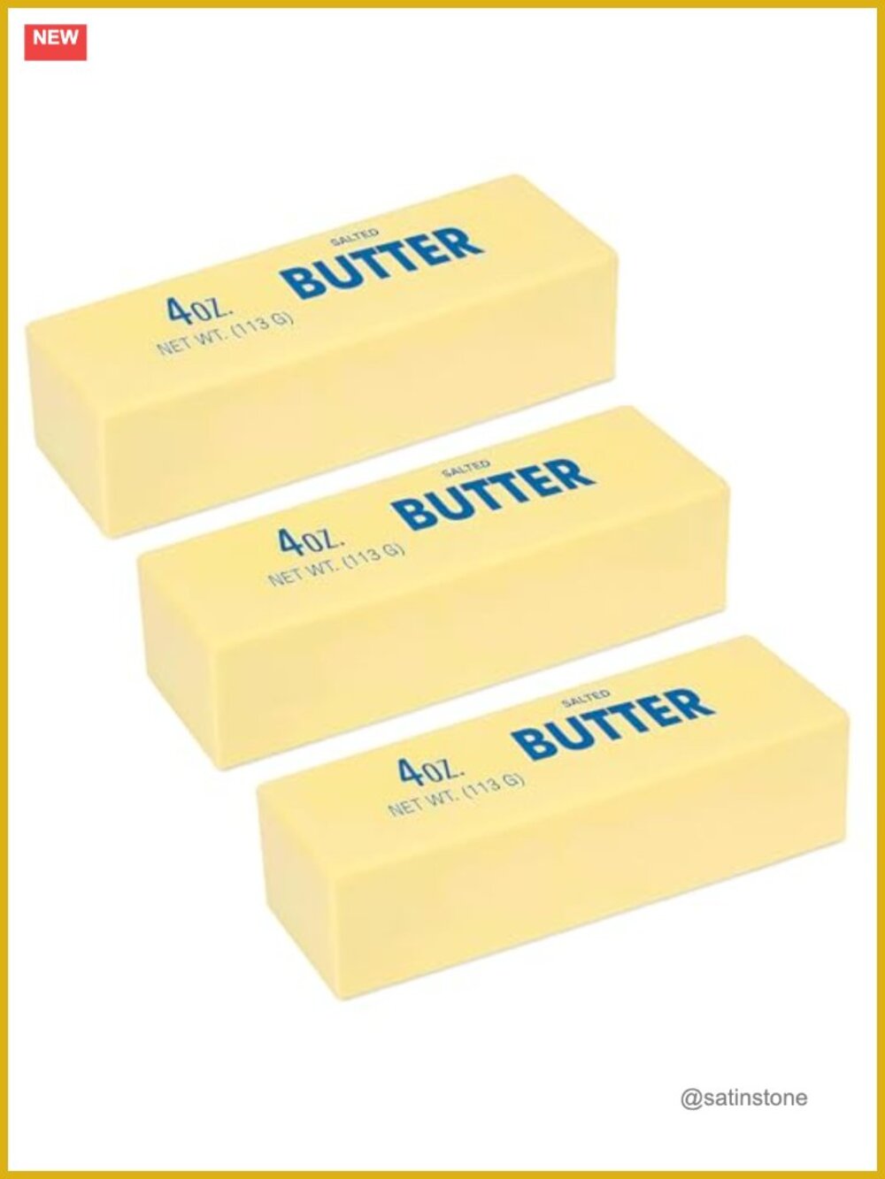 3 Pack Butter Squishies Fidget Toys, Slow Rising Stress Relief Anxiety Squeeze
